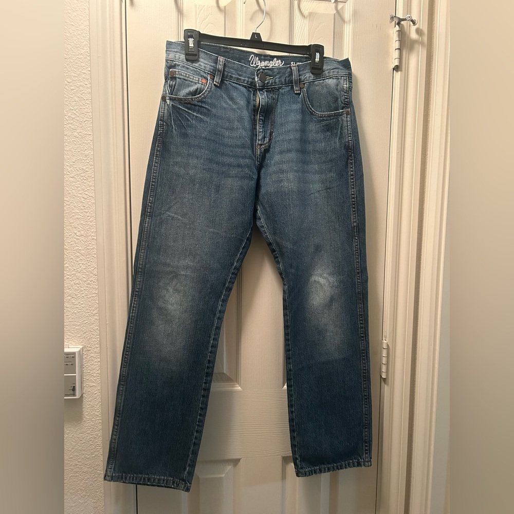 Wrangler Men's Straight Blue Jeans